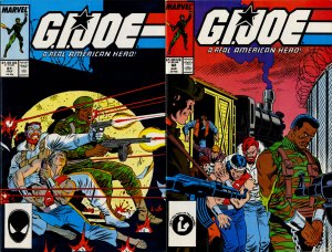 G.I. Joe #61 and #62 covers by Mike Zeck